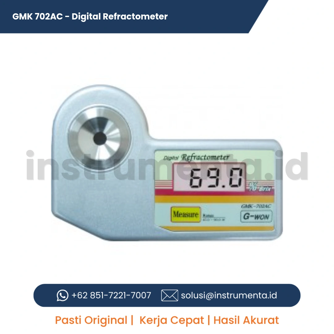 Authorized Distributor GMK 702AC Digital Refractometer G-Won Aqua-Boy Alat Ukur Konsentrasi Larutan Kimia dan Nilai Brix Laboratorium